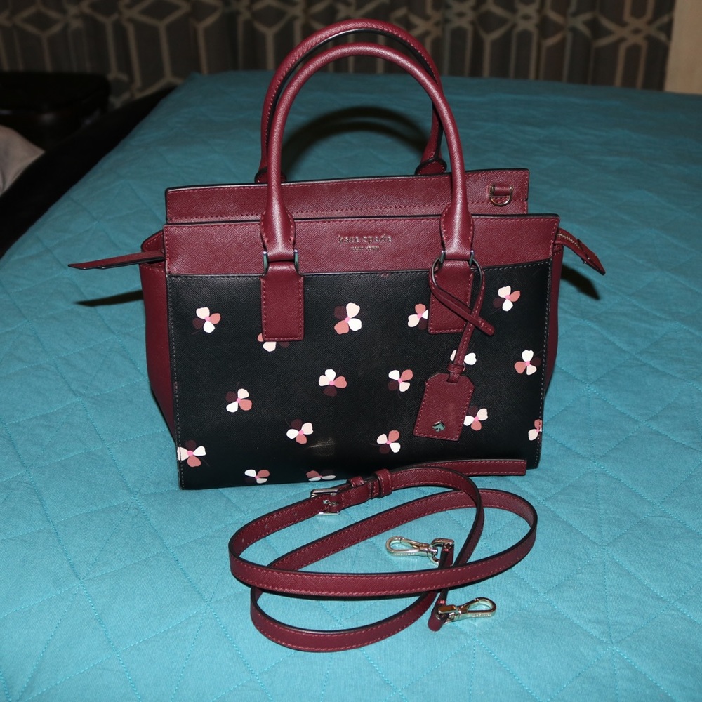 NWOT Kate Spade Floral Satchel Bag